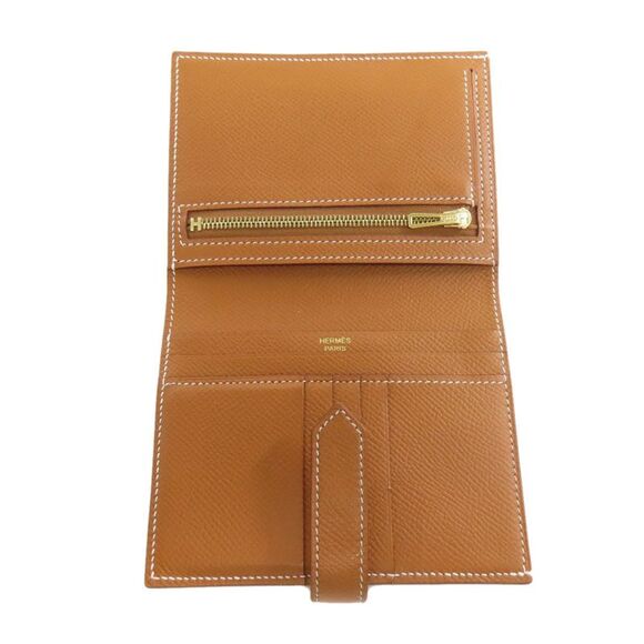 Hermès Béarn Camel Leather Wallet  (Pre-Owned) - Picture 6 of 11